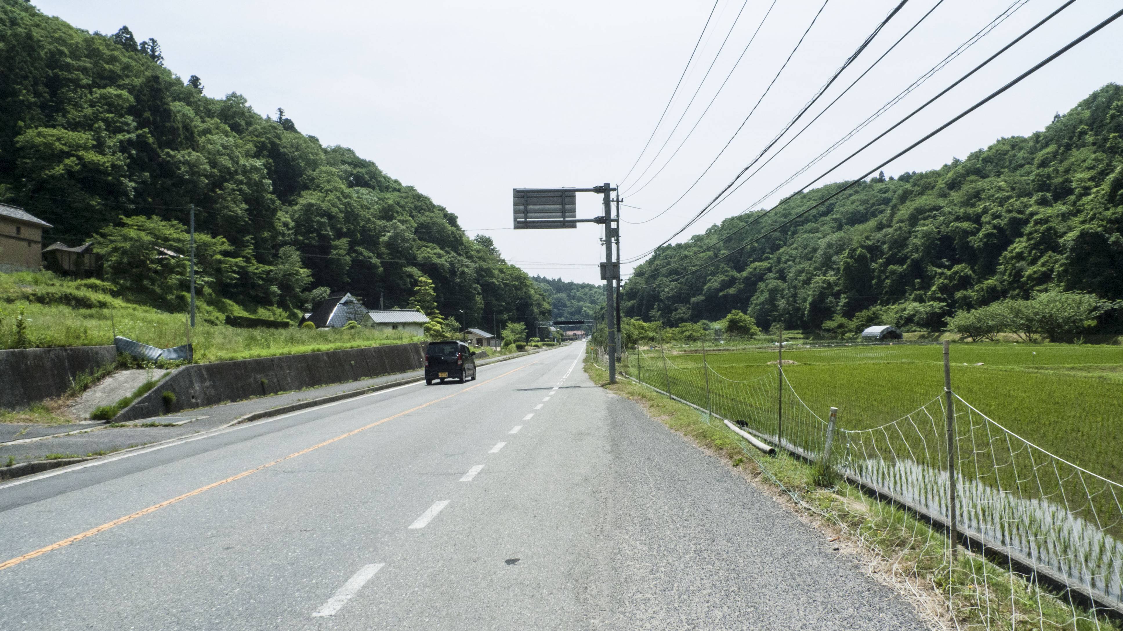 出雲に向かう　国道１８４号線３